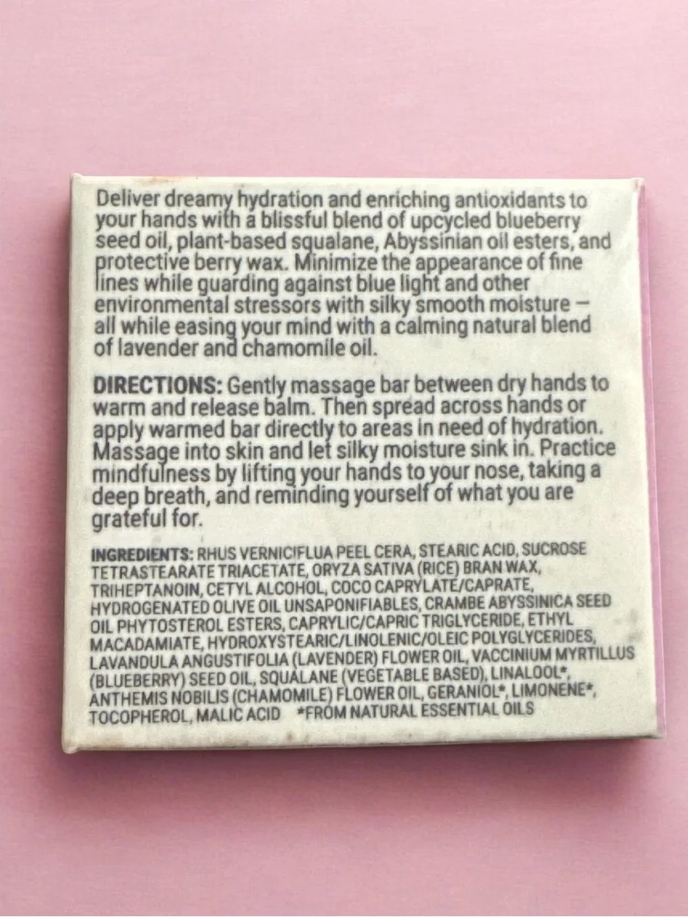 Relaxing Lavender & Chamomile Hand Balm Bar - Light Purple 1676